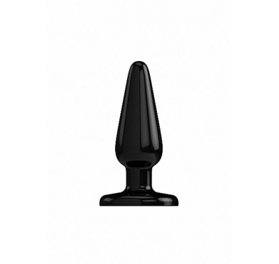 Czarny silikonowy korek analny zatyczka plug 7,5cm